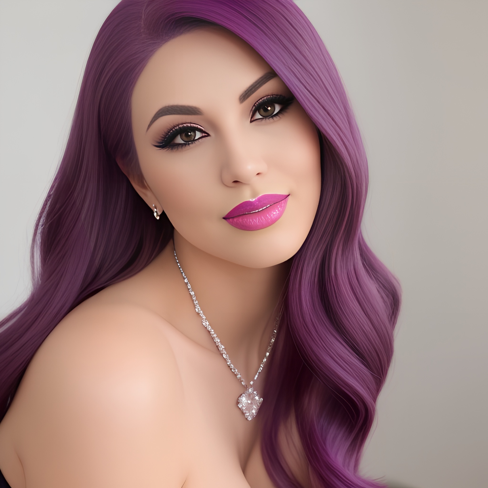 purple hair woma